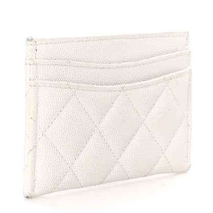 Chanel Caviar Quilted Card Holder White 2 of 14