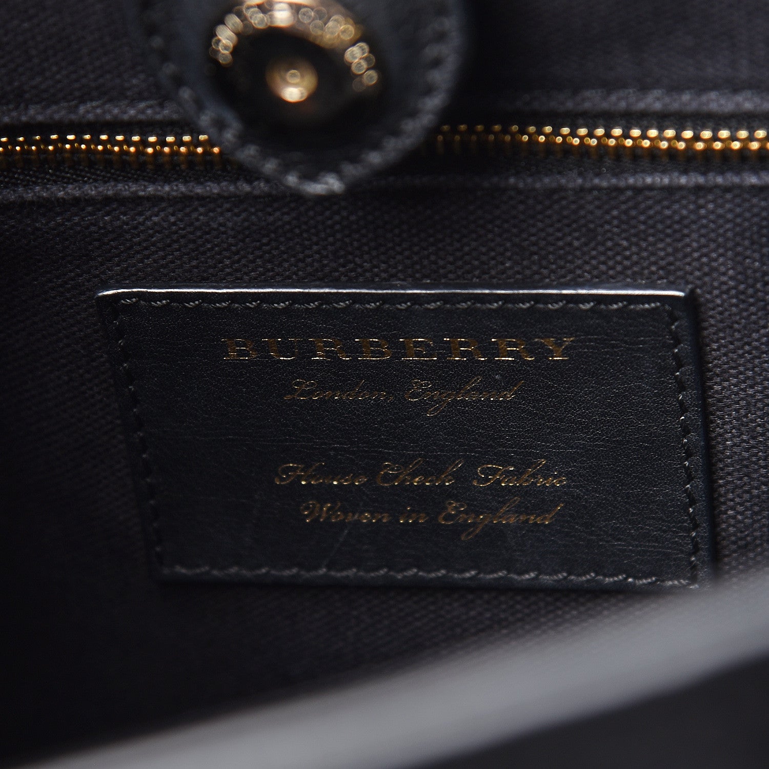 Burberry Grainy Calfskin Patchwork Medium Banner Tote Black White 6 of 22