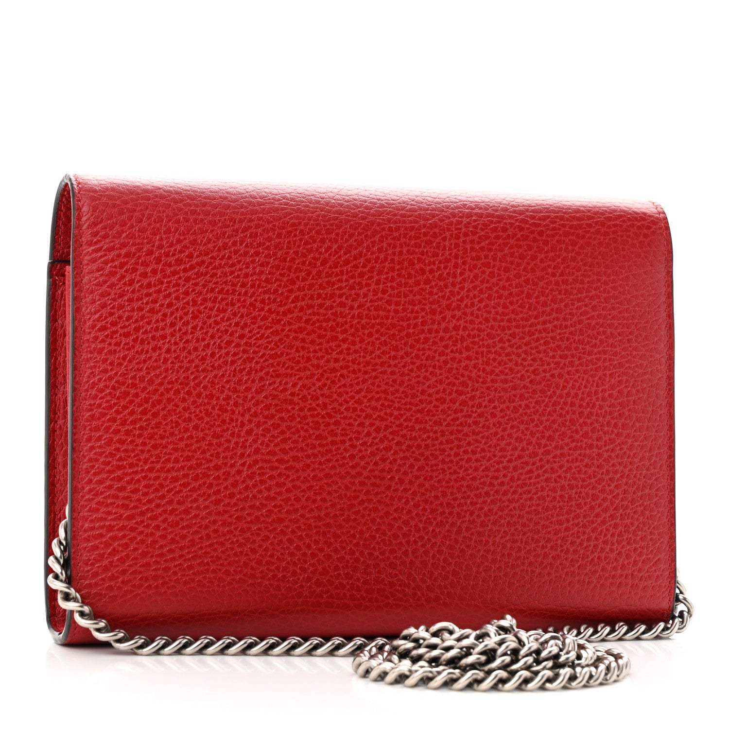 Gucci Calfskin Mini Dionysus Chain Wallet Hibiscus Red 2 of 9