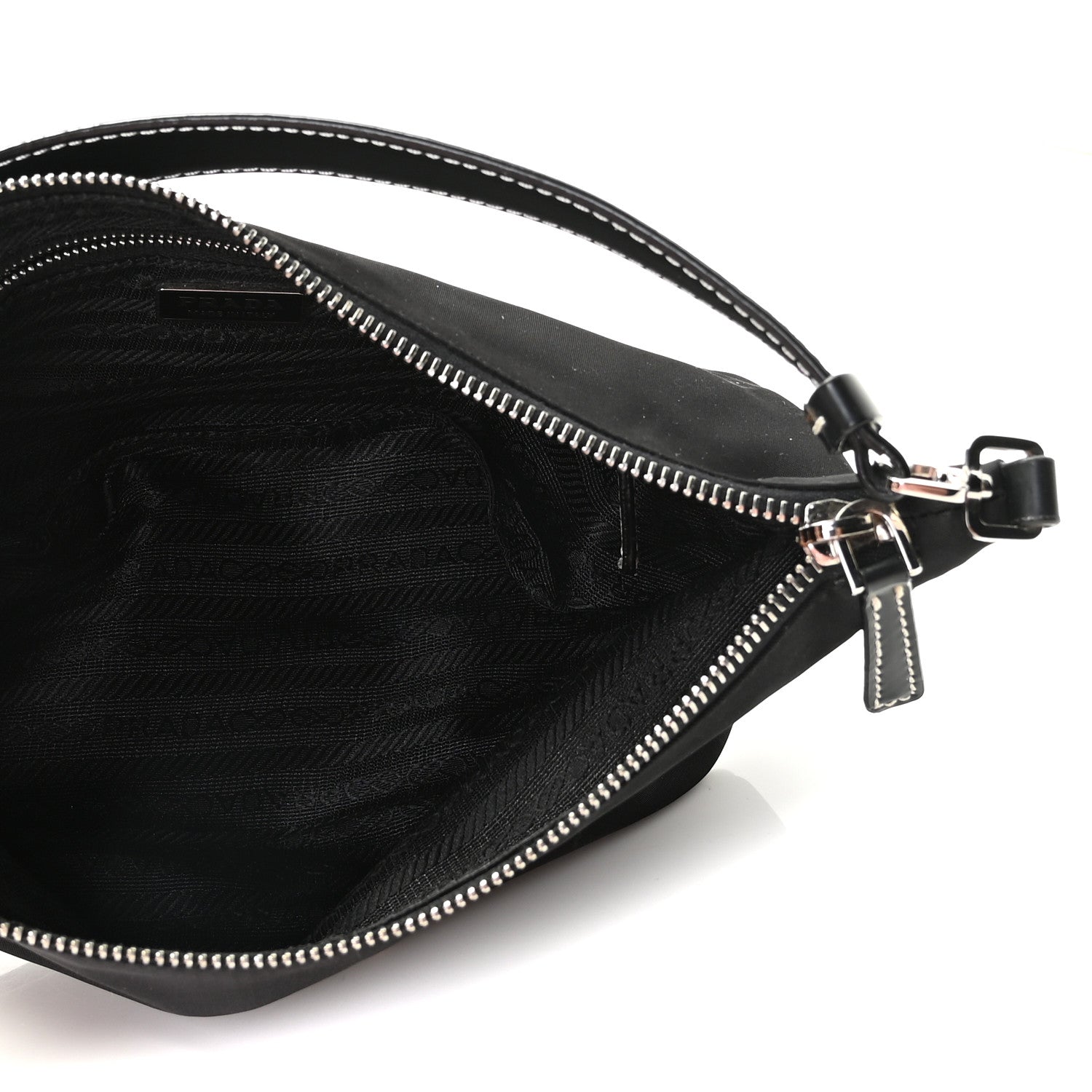 Prada Tessuto Sirio Pochette Black 4 of 8