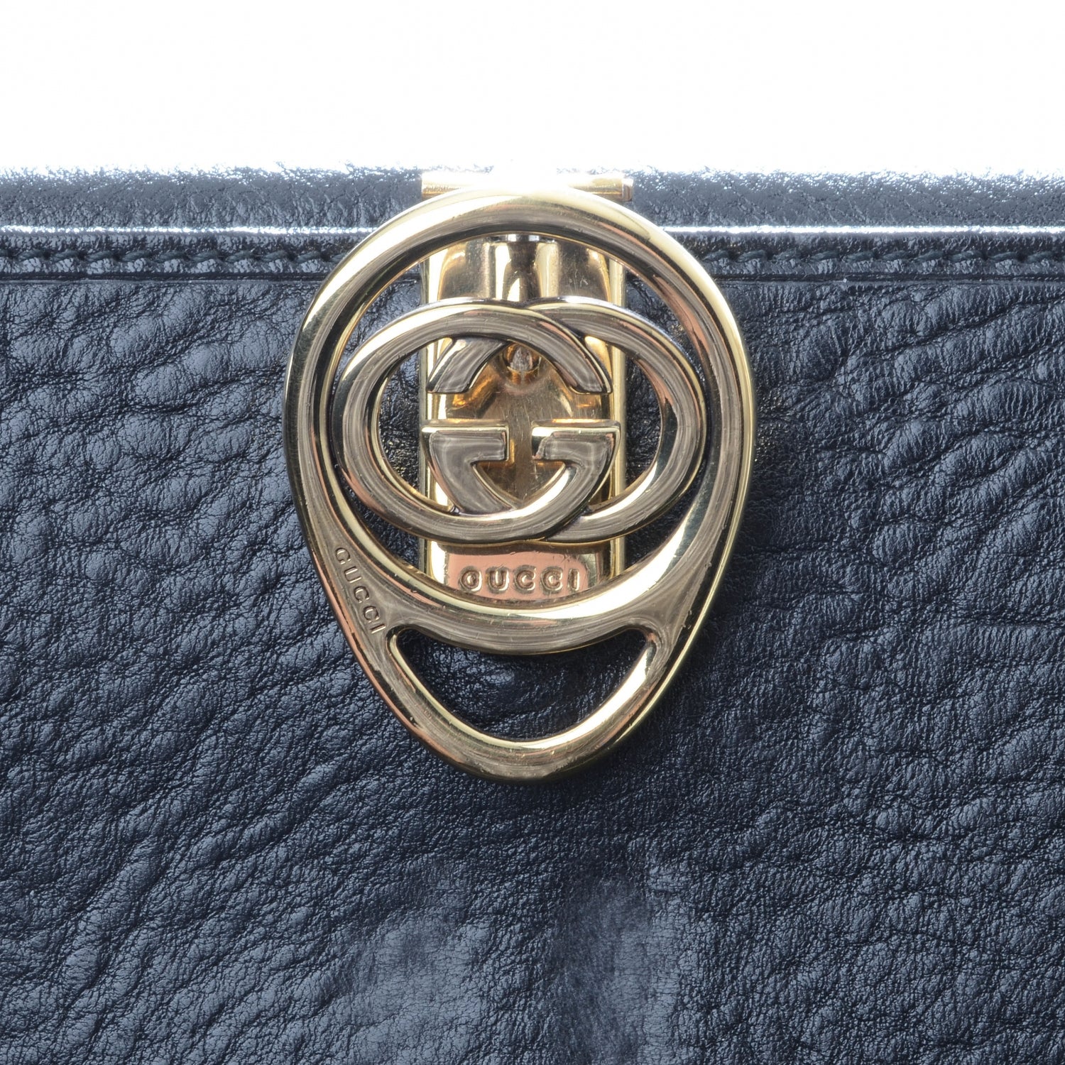 Gucci Monogram Interlocking GG Continental Wallet Black 6 of 9