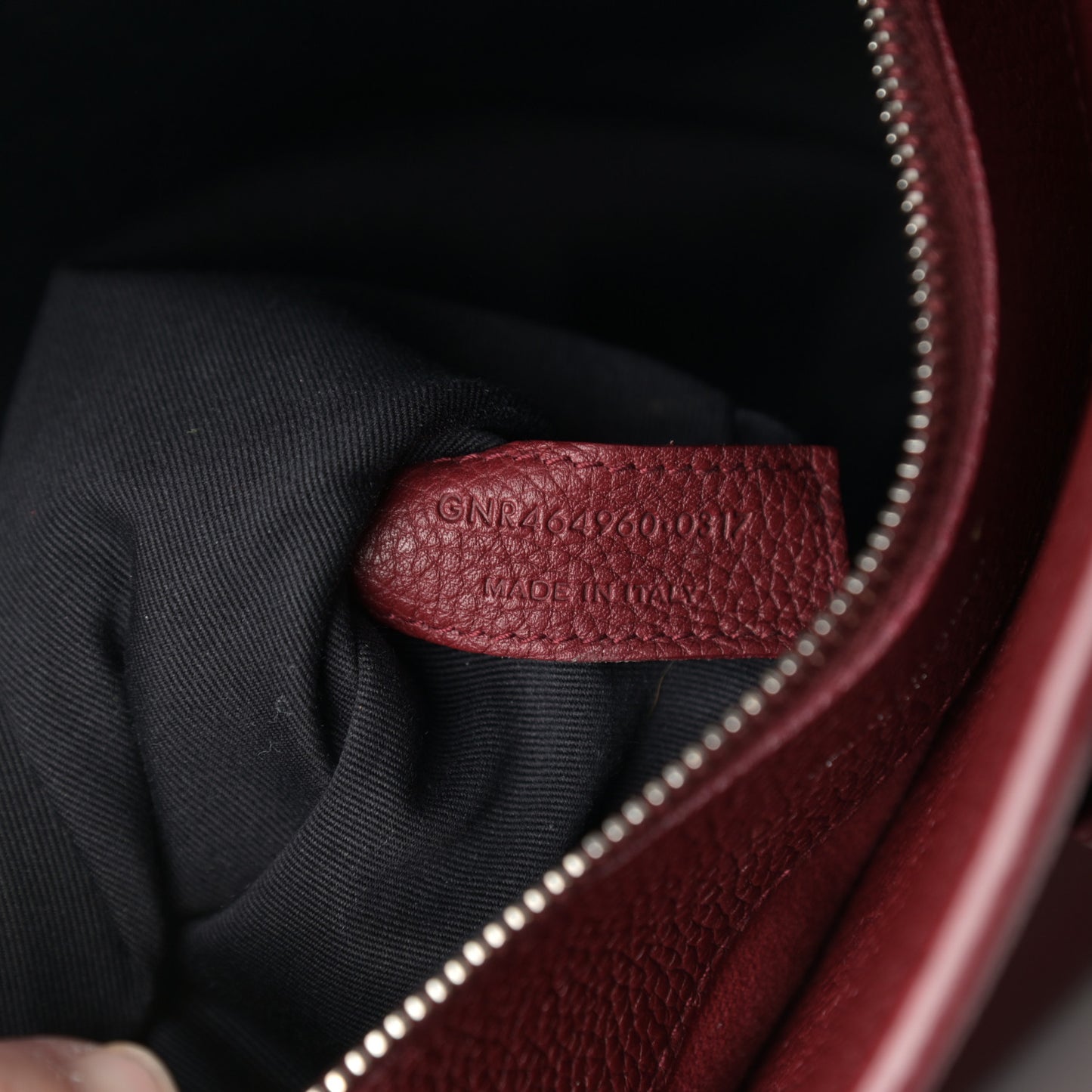 Grained Calfskin Small Supple Sac De Jour Dark Pallisandre