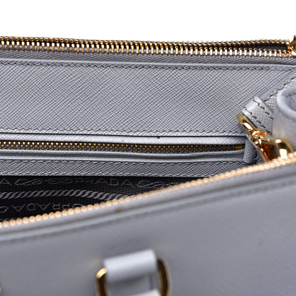 Prada Saffiano Medium Galleria Double Zip Tote Granito 12 of 14