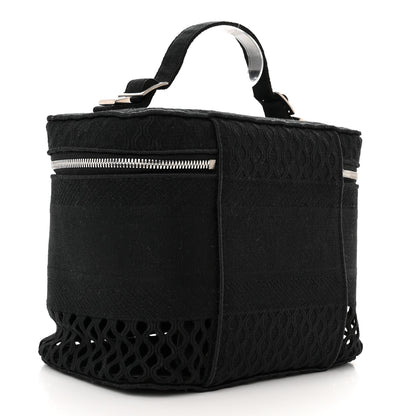 Christian Dior Mesh Embroidered Diortravel Vanity Case Black 3 of 9
