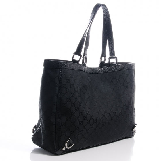 Monogram Large Abbey Tote Black