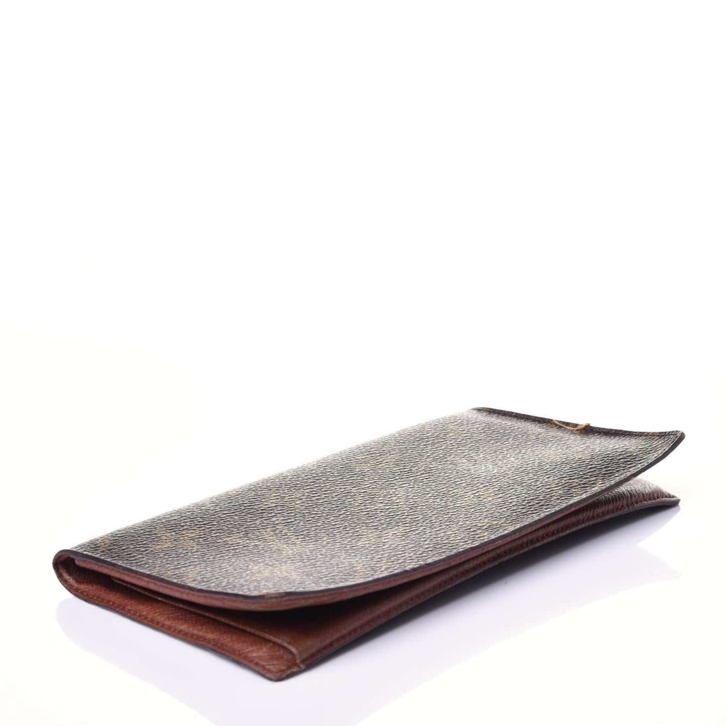 Monogram Simple Checkbook Holder Wallet Cover