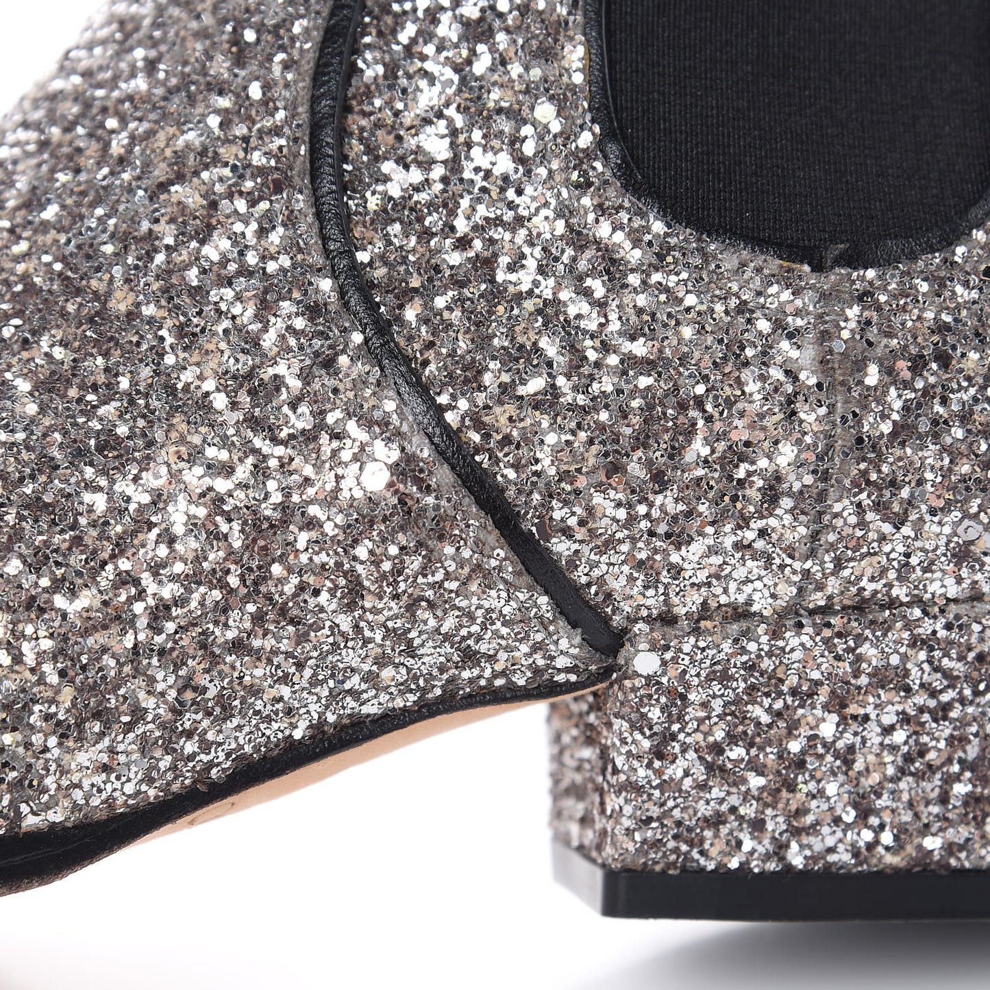 Glitter Monty Ankle Boots 35 Silver