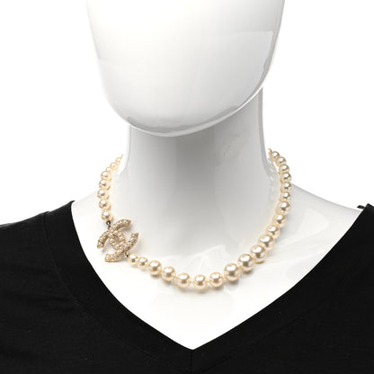 Chanel Pearl CC 100th Anniversary Necklace Light Gold 2 of 6