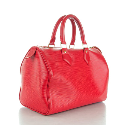 Louis Vuitton Epi Speedy 25 Castillan Red 3 of 11
