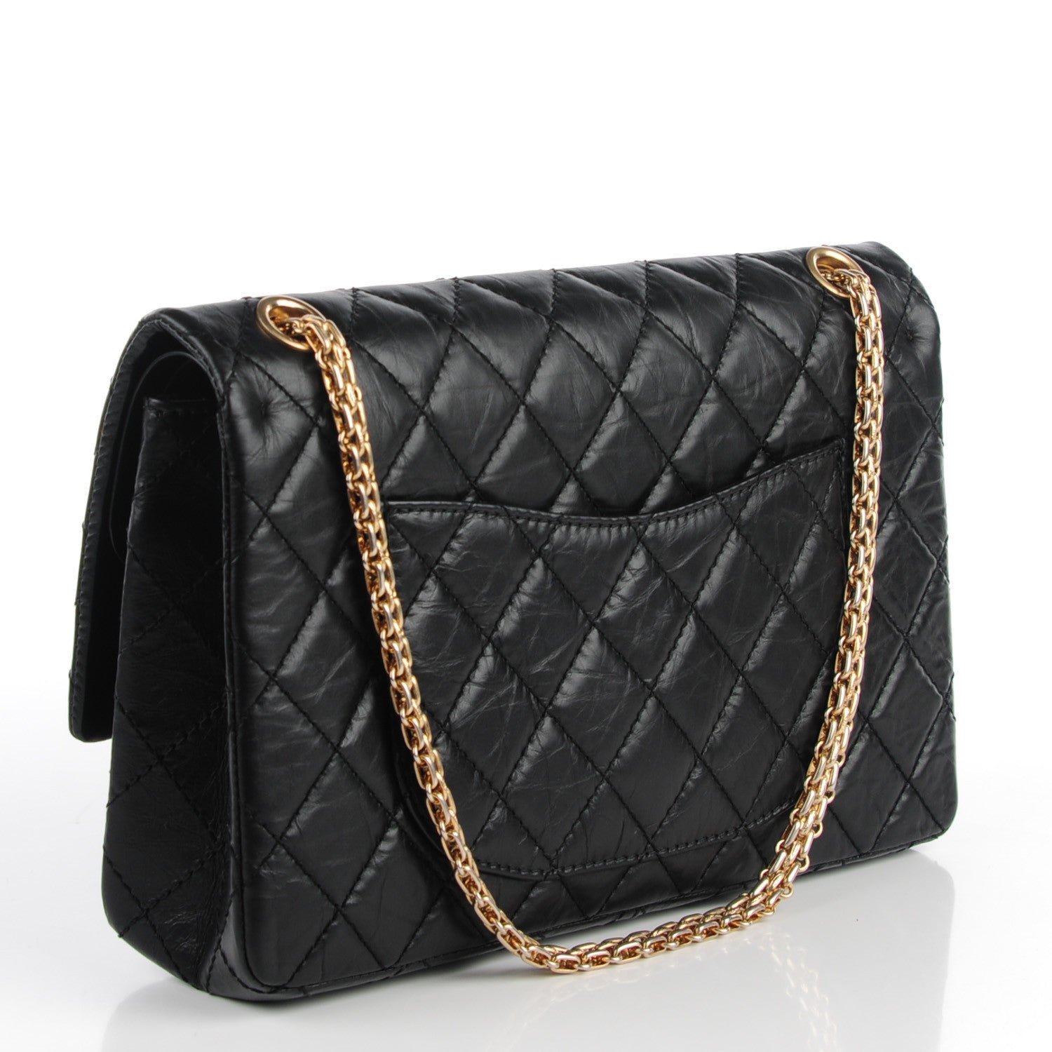 Chanel Aged Calfskin Quilted 2.55 Reissue 226 Flap Black 3 of 8
