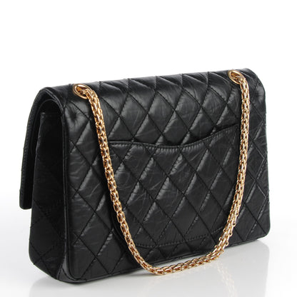 Chanel Aged Calfskin Quilted 2.55 Reissue 226 Flap Black 3 of 8