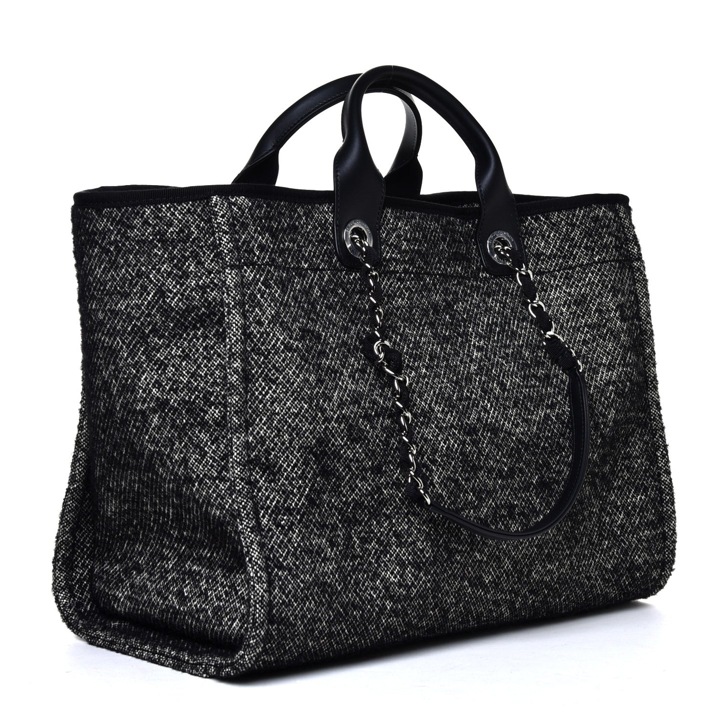 Mixed Fibers Medium Deauville Tote Black