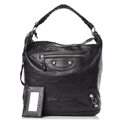 Balenciaga Agneau Giant 12 Silver Hardware Day Hobo Black 1 of 12