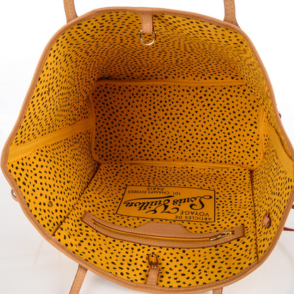 Louis Vuitton Monogram Kusama Waves Neverfull MM Yellow 4 of 6