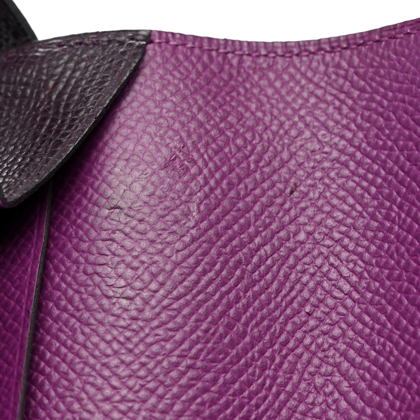 Epsom Verso Kelly Longue Wallet Raisin Anemone