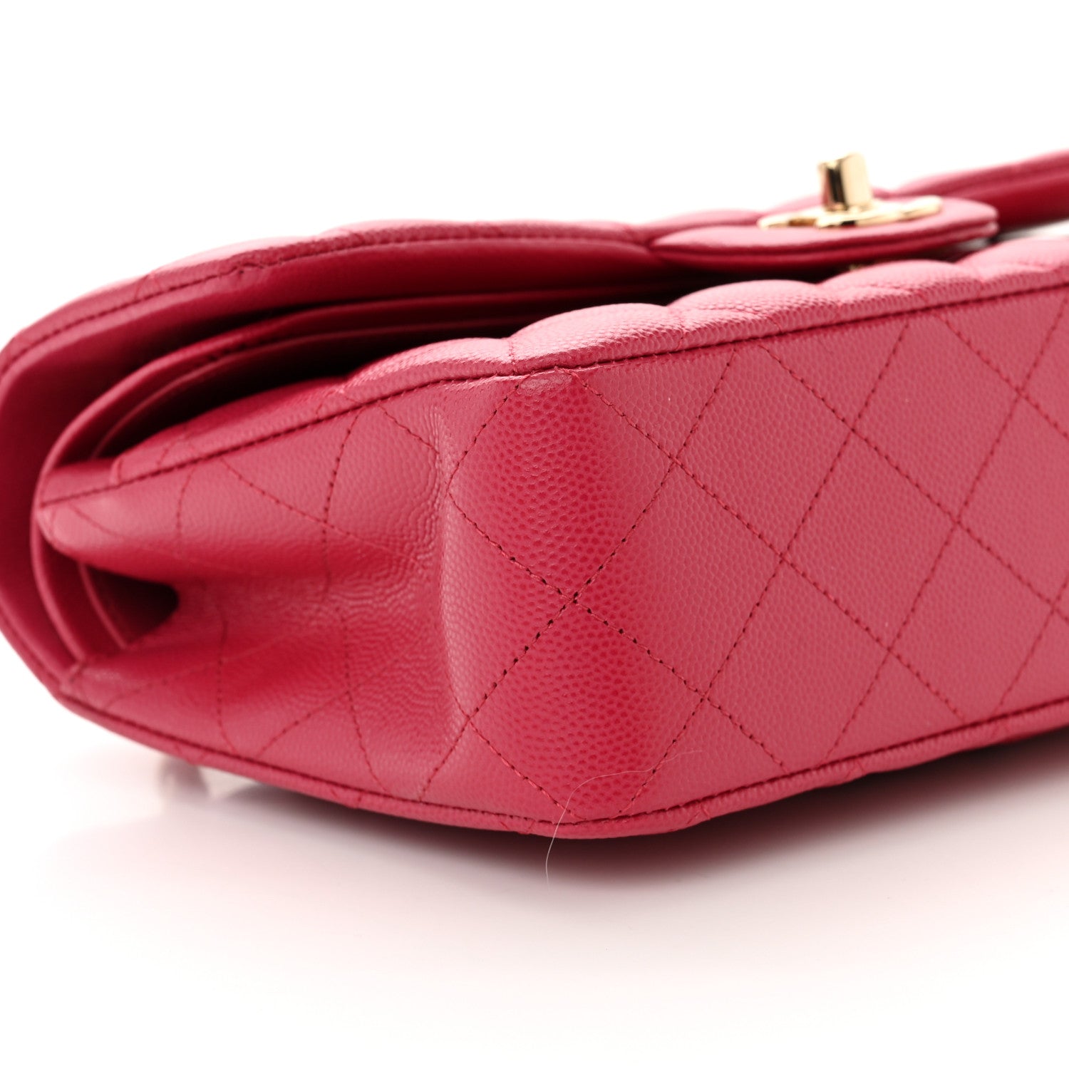 Chanel Caviar Quilted Small Double Flap Fuchsia 9 of 12