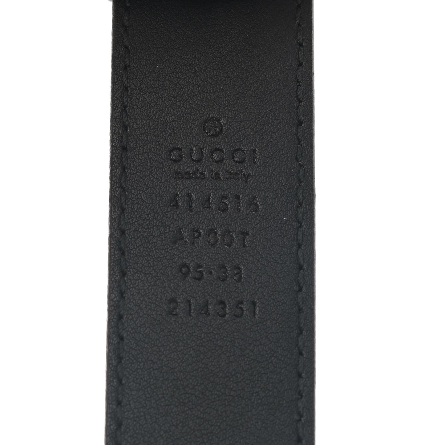 Calfskin Double G 30mm Belt 95 38 Black