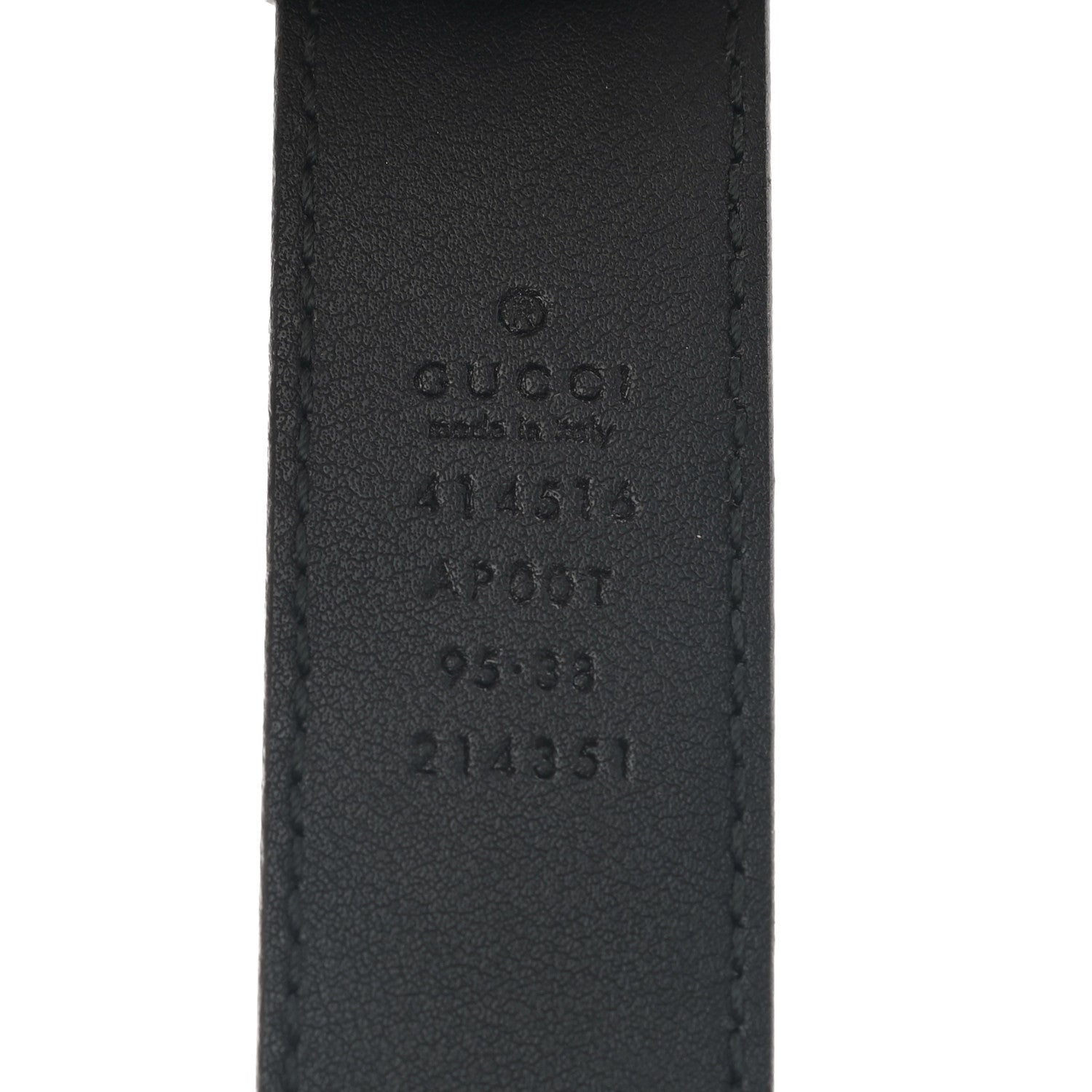 Gucci Calfskin Double G 30mm Belt 95 38 Black 3 of 4