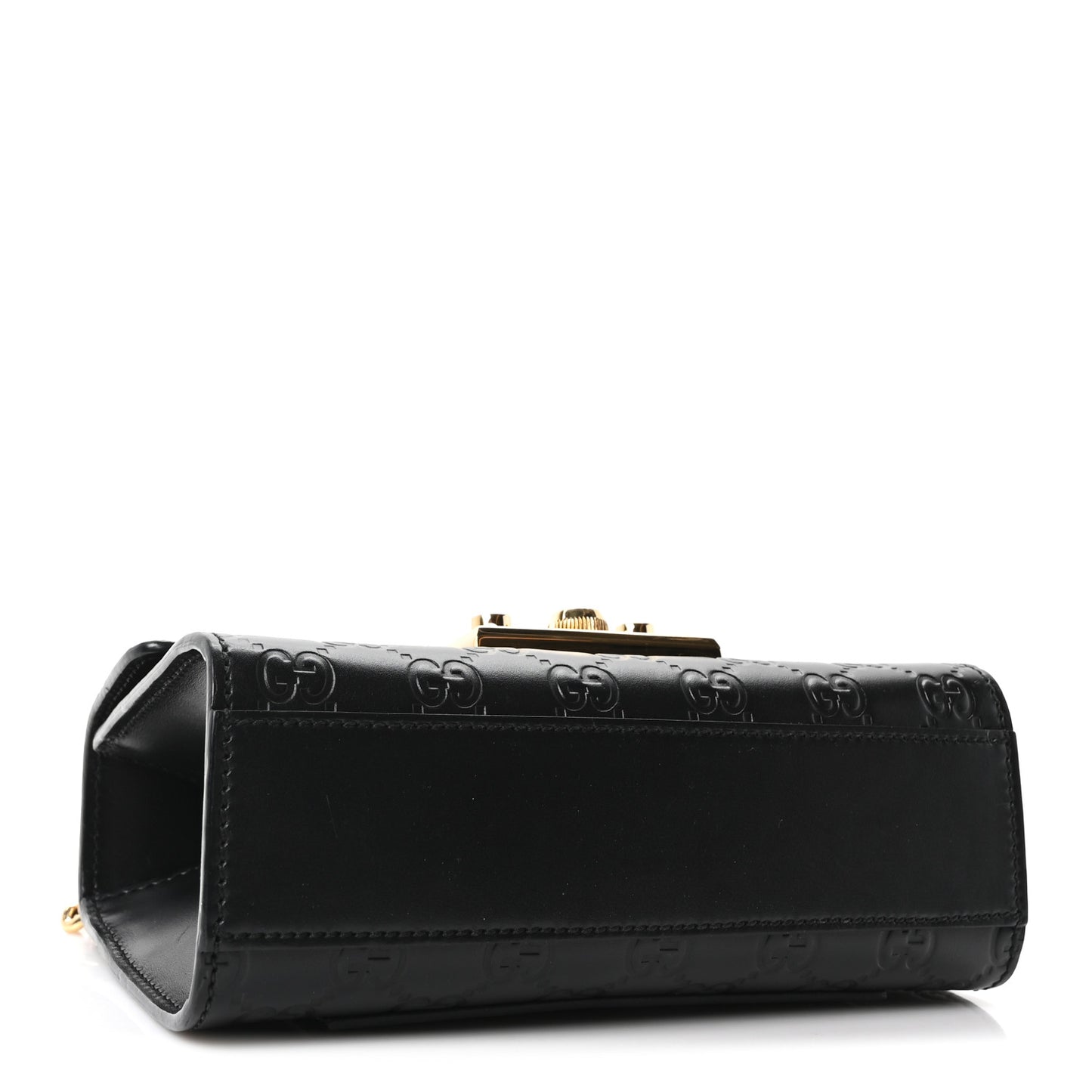 Guccissima Small Padlock Shoulder Bag Black