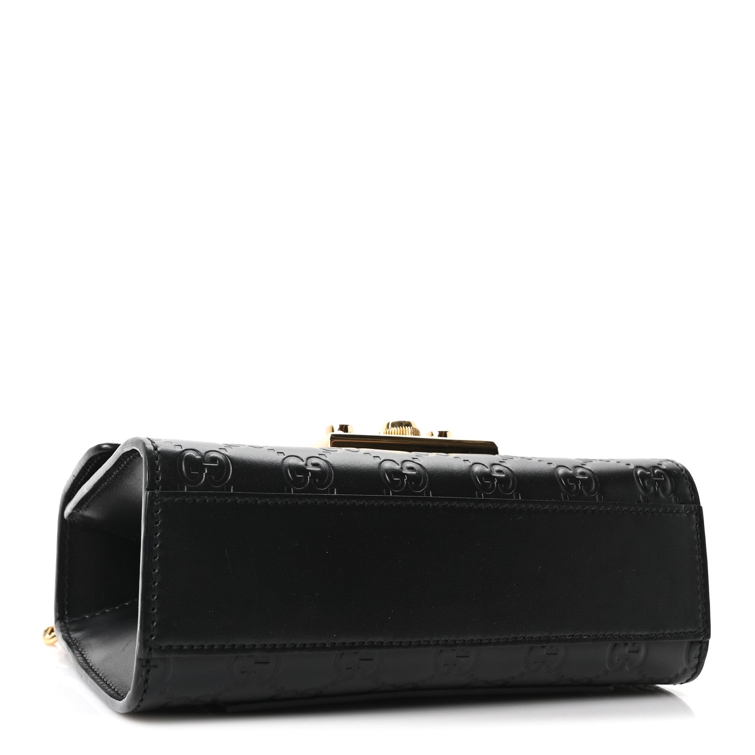 Gucci Guccissima Small Padlock Shoulder Bag Black 4 of 10