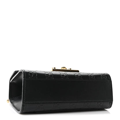 Gucci Guccissima Small Padlock Shoulder Bag Black 4 of 10