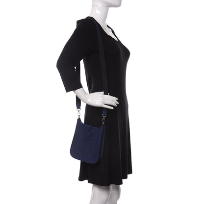 Hermes Taurillon Maurice Amazone Evelyne TPM Bleu Saphir Blue Indigo 2 of 11