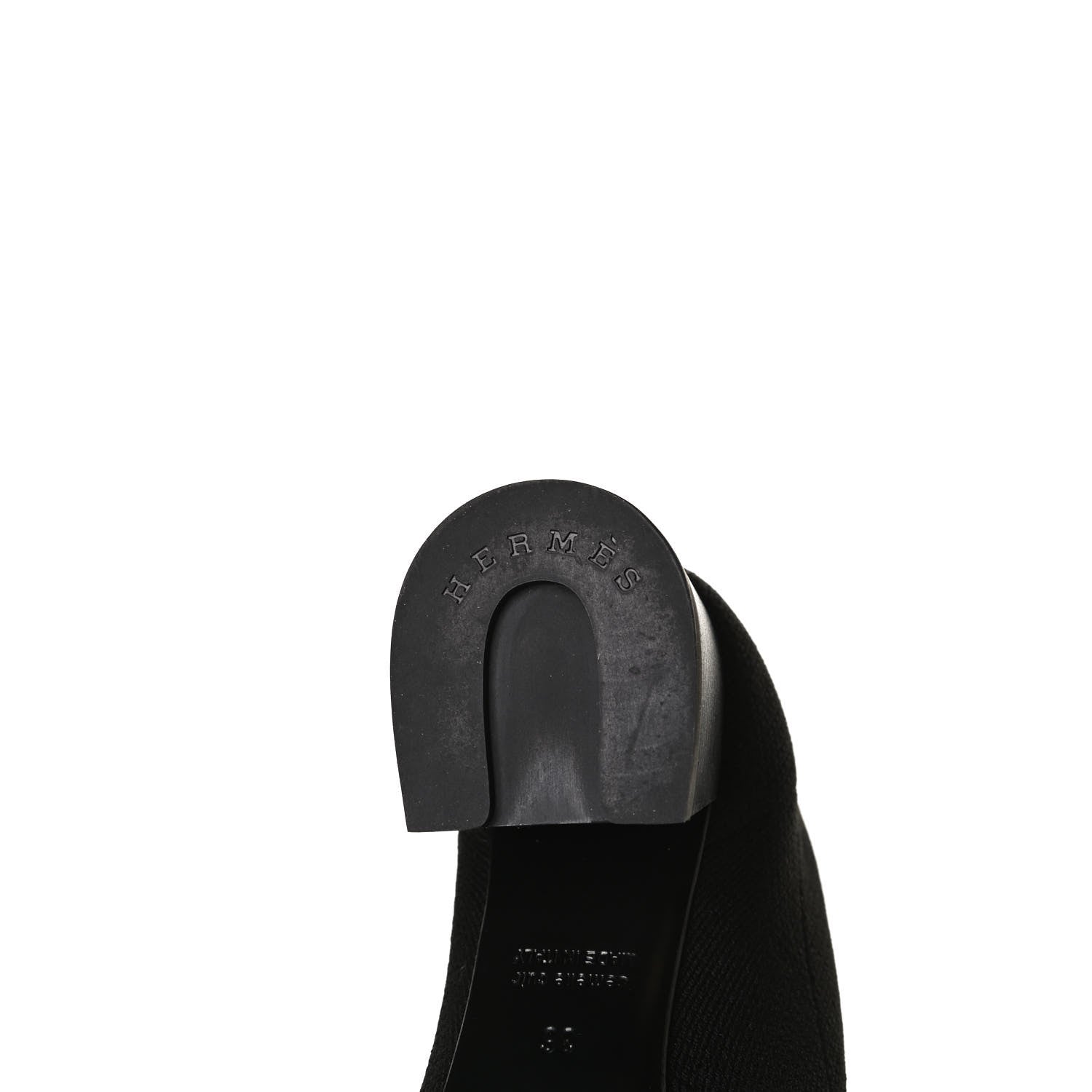 Hermes Knit Calfskin Volver Ankle Boots 36 Black 9 of 11