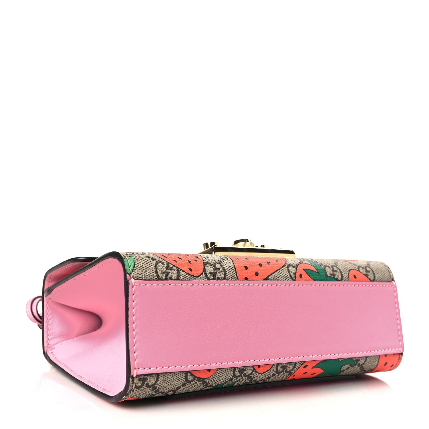 Gucci GG Supreme Monogram Strawberry Small Padlock Shoulder Bag 4 of 9