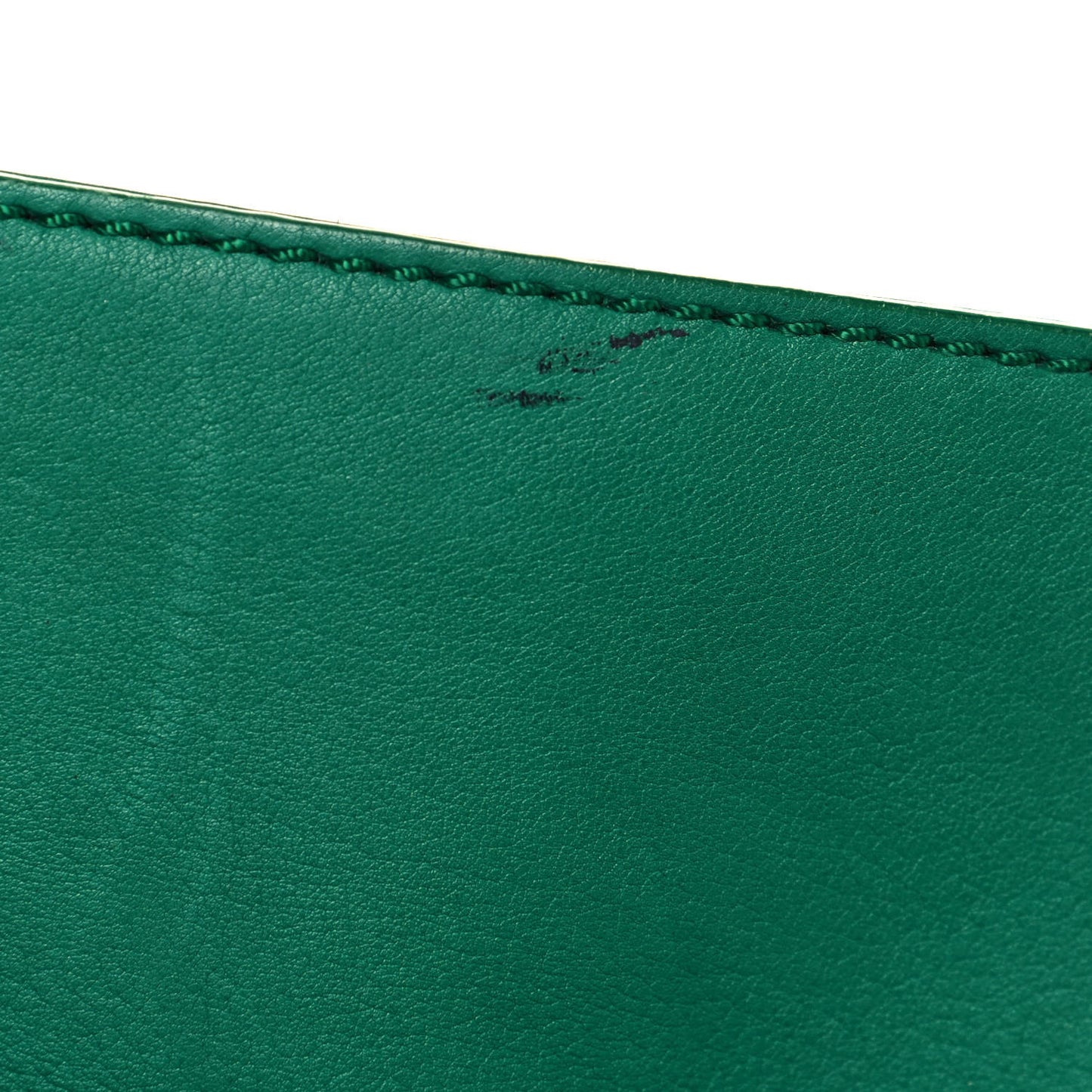 Grainy Calfskin Small Ramona Satchel Green