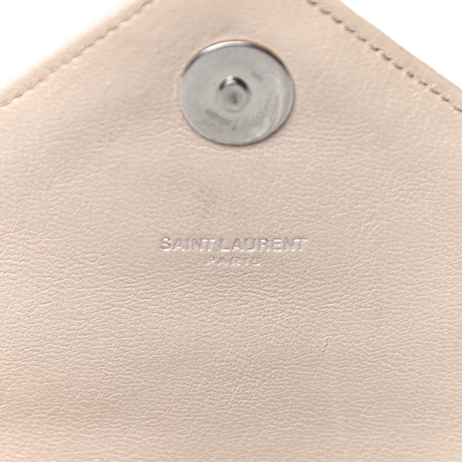 Saint Laurent Sheepskin Matelasse Chevron Monogram Medium College Bag Rose Antic 5 of 17