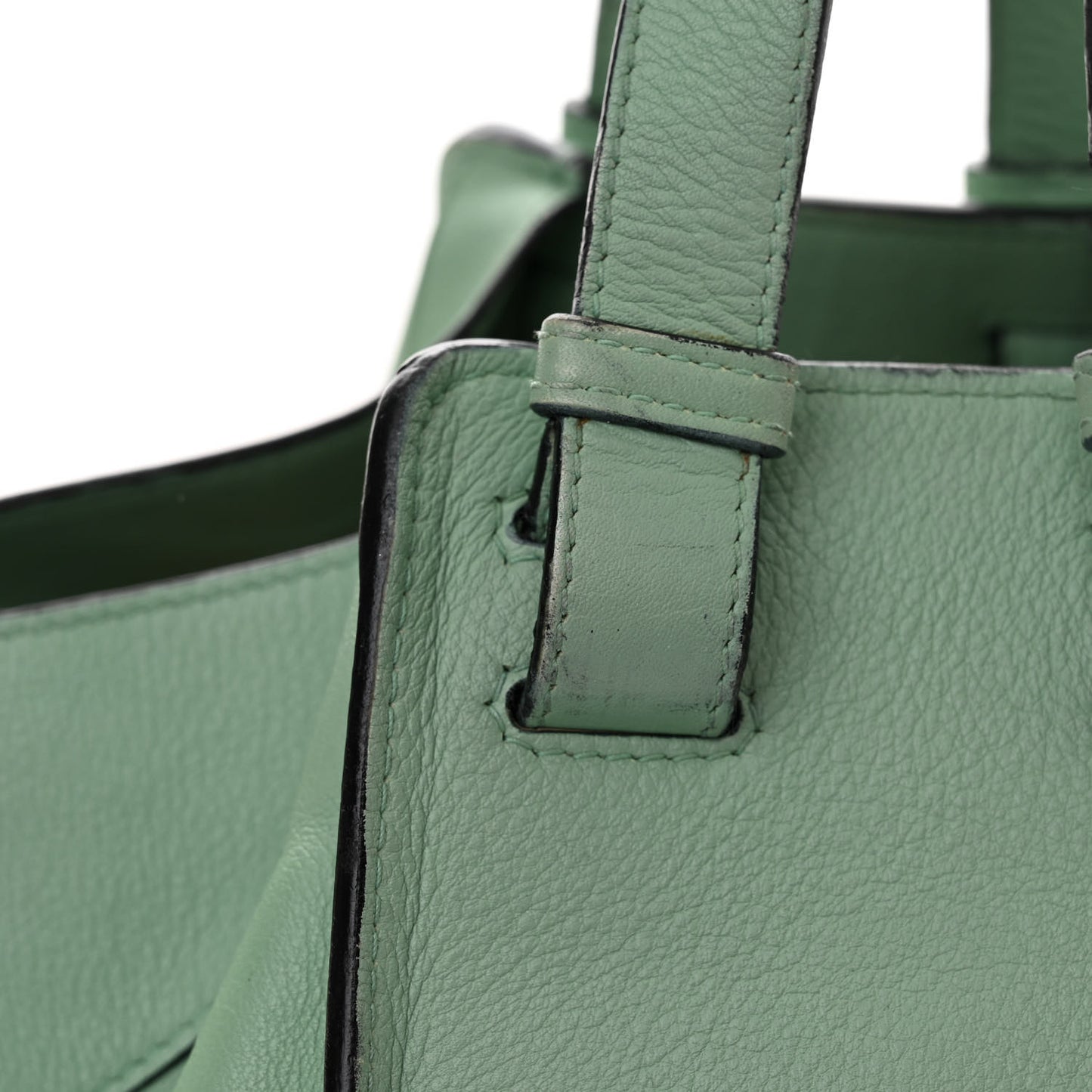 Calfskin Small Hammock Shoulder Bag Light Green