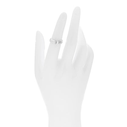 Van Cleef & Arpels 18K White Gold Diamond Butterfly Ring 50 5.25 2 of 5