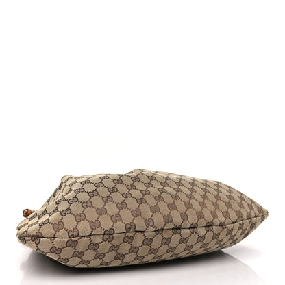 Gucci Monogram Bamboo Top Handle Bag Turquoise 4 of 9