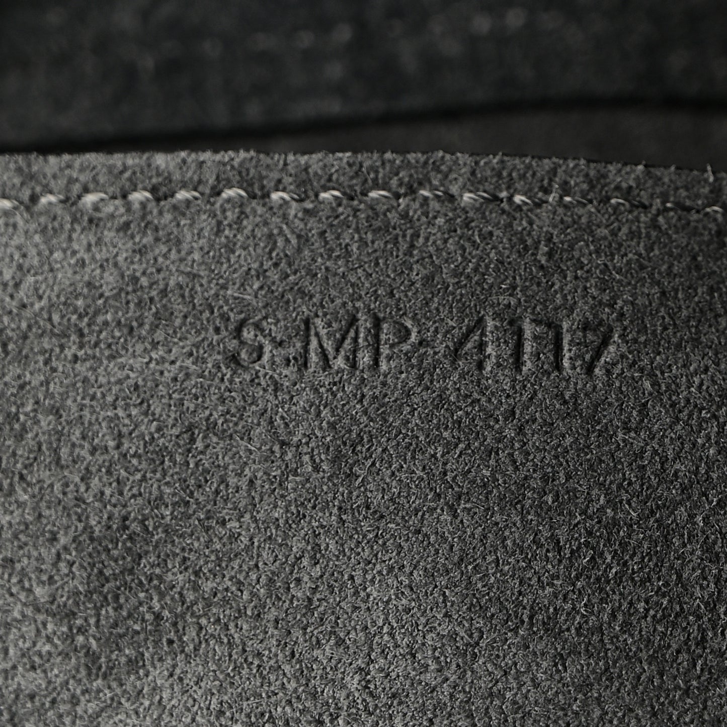 Grained Calfskin Mini Belt Bag Grey