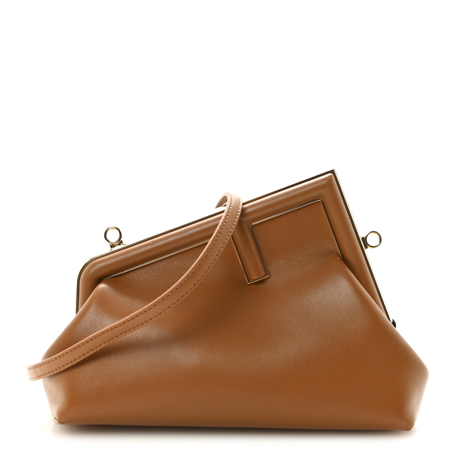 Fendi Shiny Nappa Small Fendi First Caramello 1869375 – FASHIONPHILE