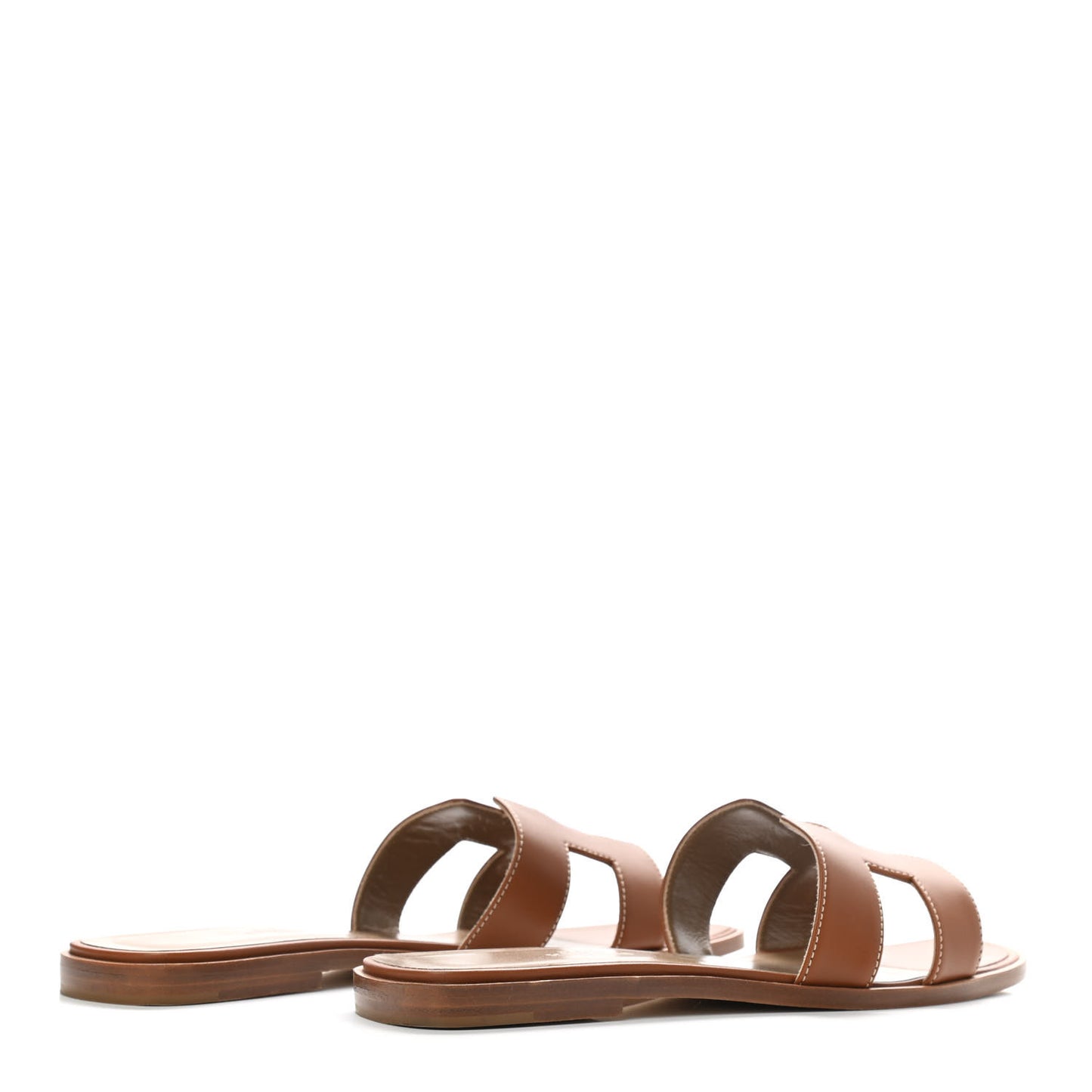 Box Calfskin Oran Sandals 39.5 Gold
