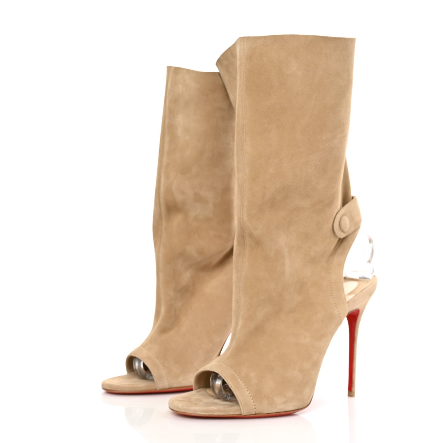 Suede Mistinguetre 100 Boots 39.5 Beige
