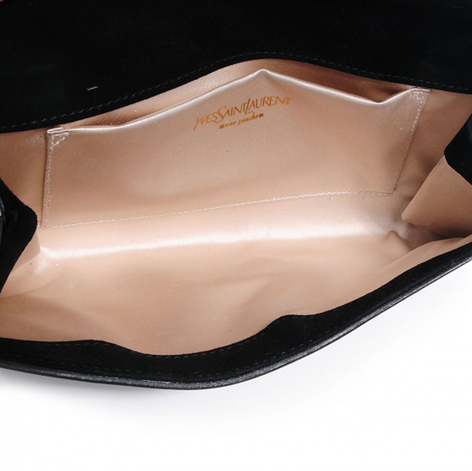 Saint Laurent Patent Y-Mail Clutch Black 5 of 7