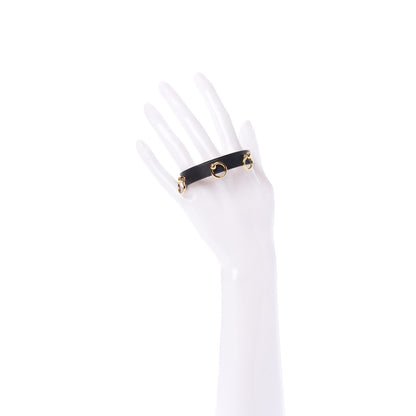 Hermes Swift Mini Dog Rings Bracelet T2 Black 2 of 7