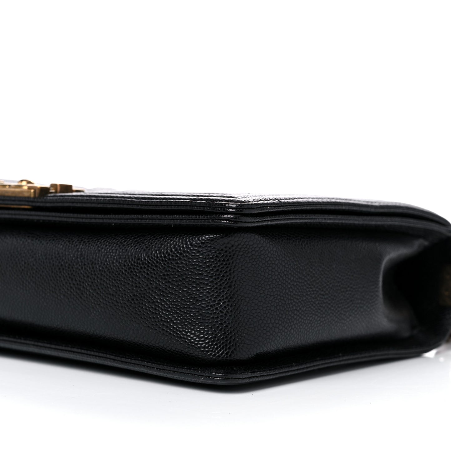 Caviar Quilted Large Boy Flap Black