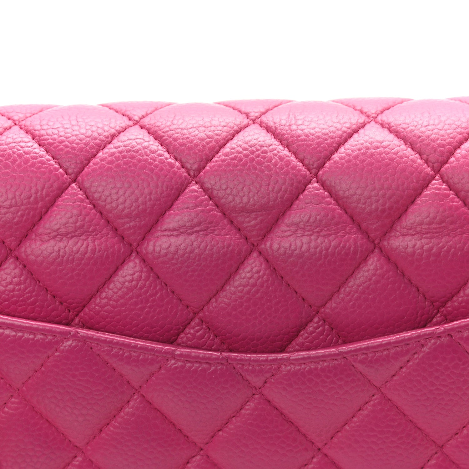 Chanel Caviar Quilted Medium Double Flap Dark Pink 14 of 14
