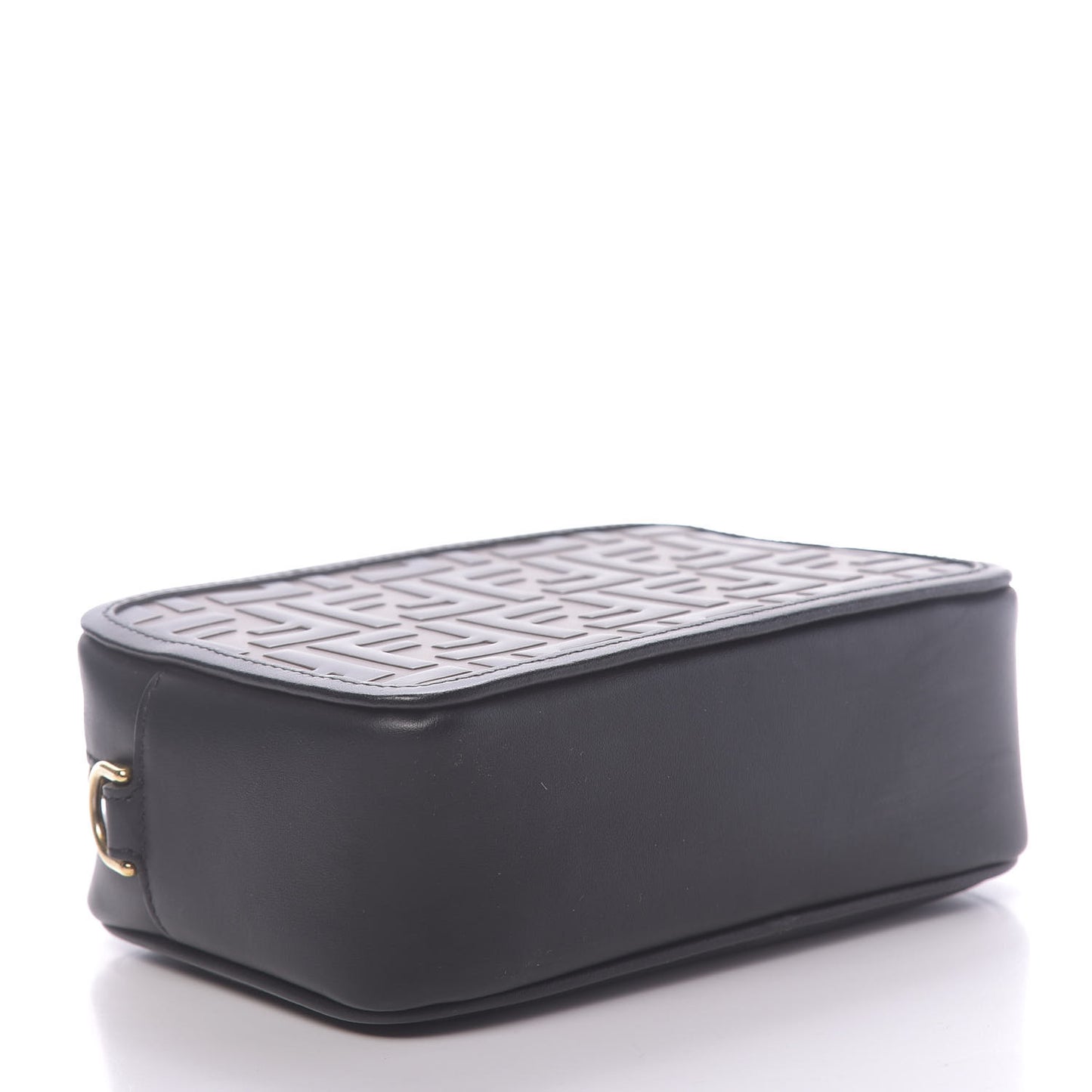 Vitello Century Bi-Color FF 1974 Embossed Mini Camera Case Maya Black