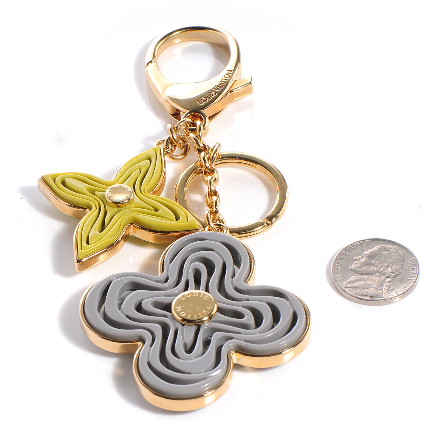 Resin Naif Bag Charm Gris