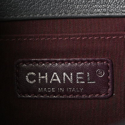 Chanel Goatskin Quilted Patent Medium Duo Boy Flap Grey Green 6 of 9