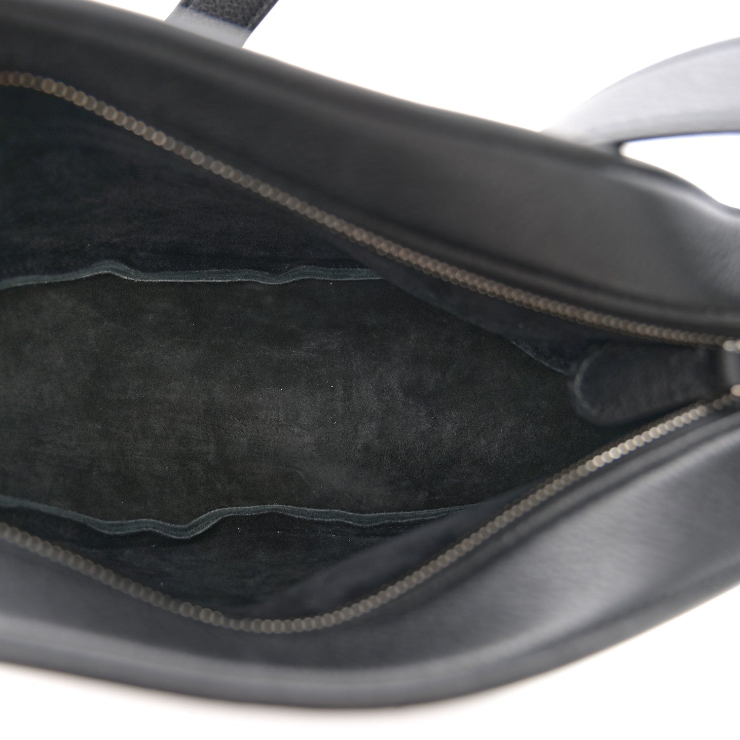 The Row Grained Calfskin Small Slouchy Banana Bag Black 5 of 10