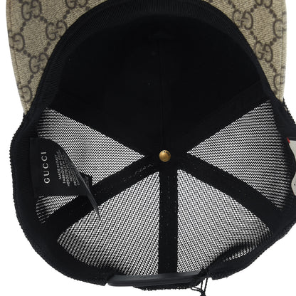 Gucci GG Supreme Monogram Bosco Patch Baseball Hat 59 Beige Malva 5 of 7