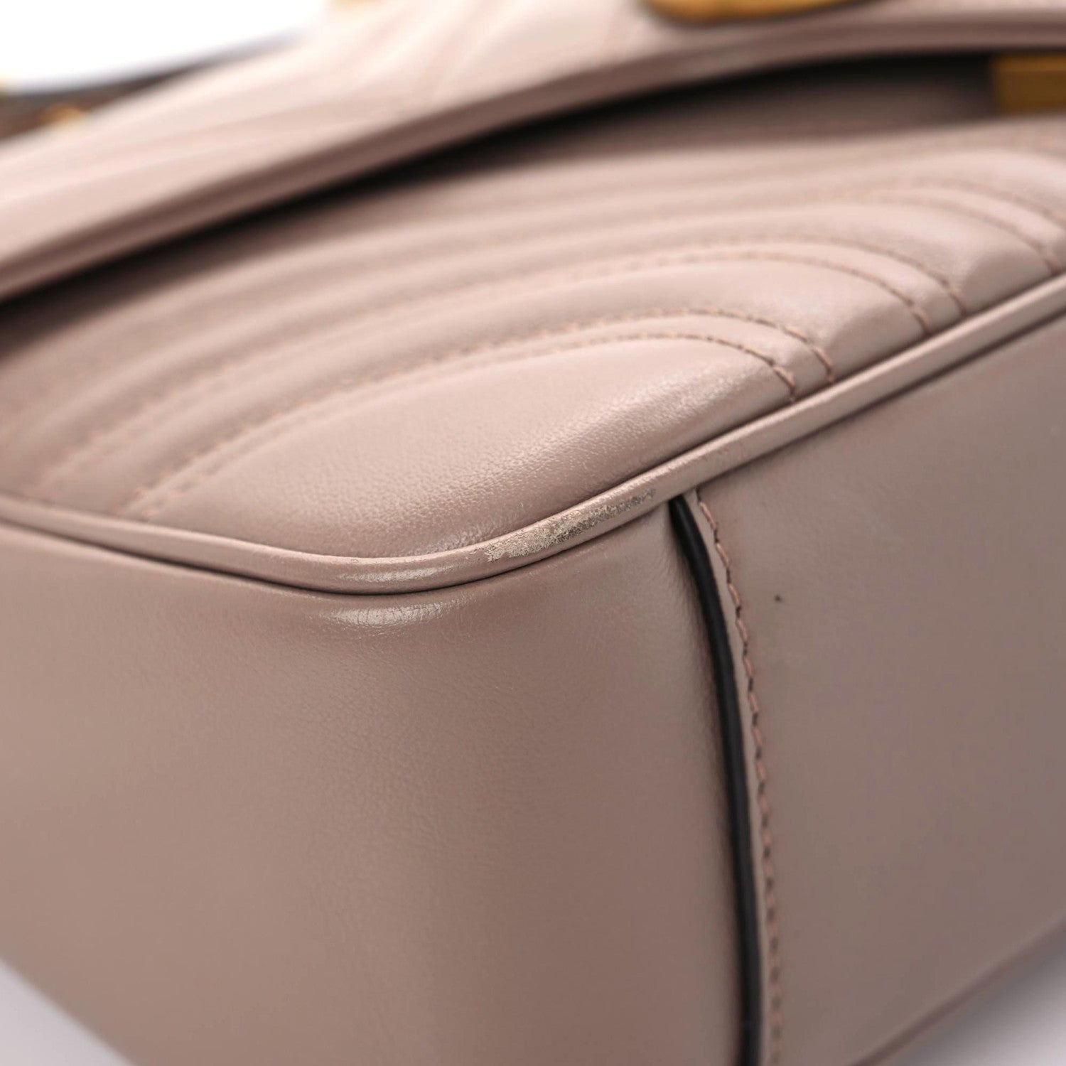 Gucci Calfskin Matelasse Small GG Marmont Shoulder Bag Porcelain Rose 5 of 17
