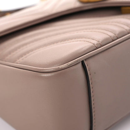 Gucci Calfskin Matelasse Small GG Marmont Shoulder Bag Porcelain Rose 5 of 17