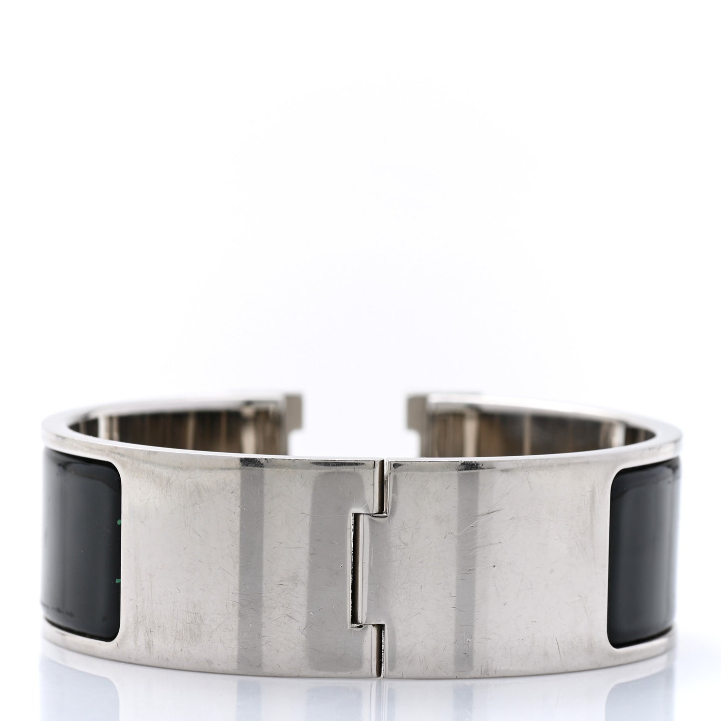 Enamel Wide Clic Clac H Bracelet PM Black