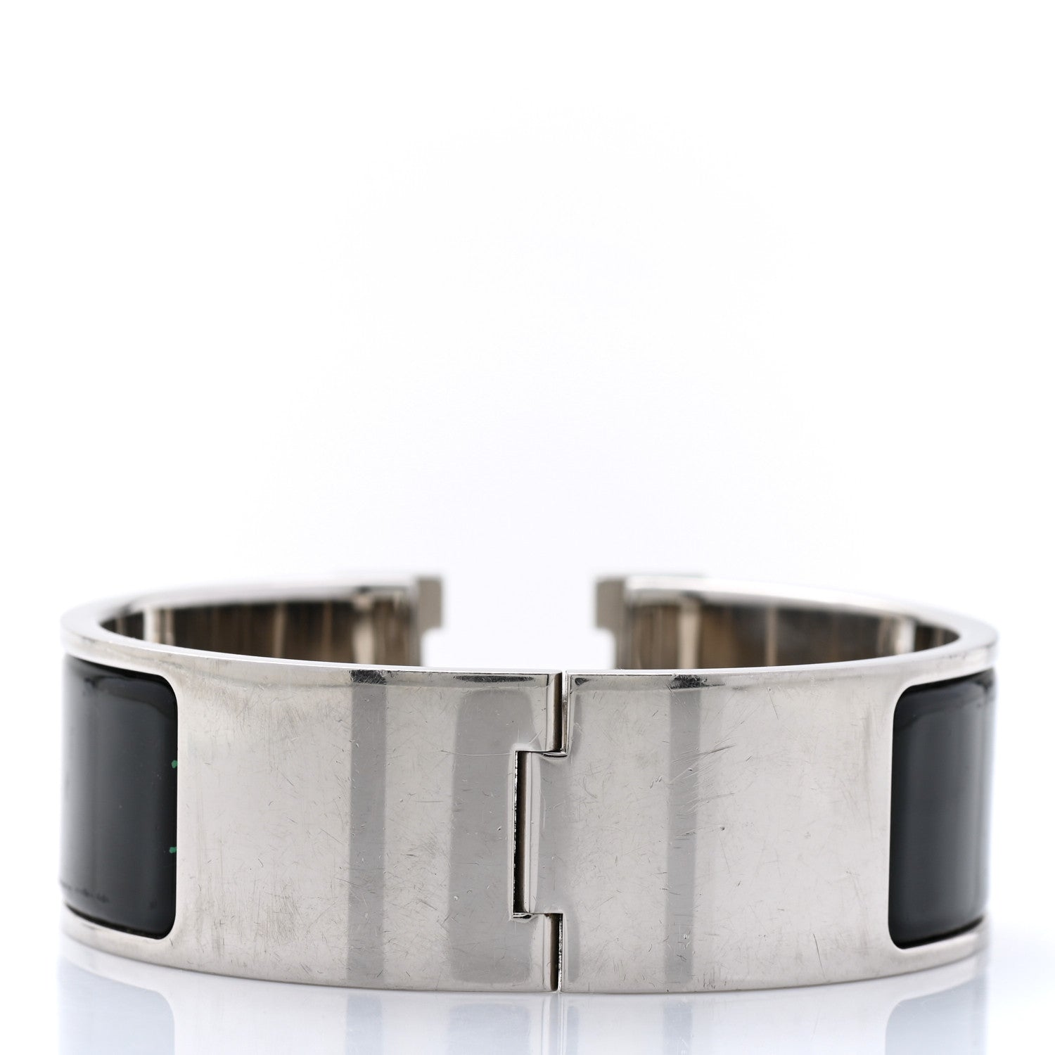 Hermes Enamel Wide Clic Clac H Bracelet PM Black 3 of 5